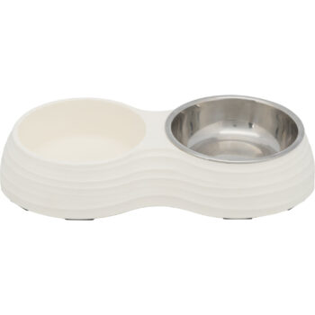 Set de Comederos para perro o gato. Melamina y acero inoxidable - Imagen 2